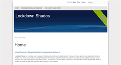 Desktop Screenshot of lockdownshades.com