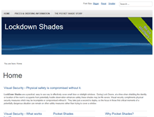 Tablet Screenshot of lockdownshades.com